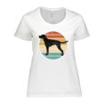 thumbnail image 1 of Inktastic Vizsla Dog Retro Sunset Women's Plus Size T-Shirt, 1 of 5