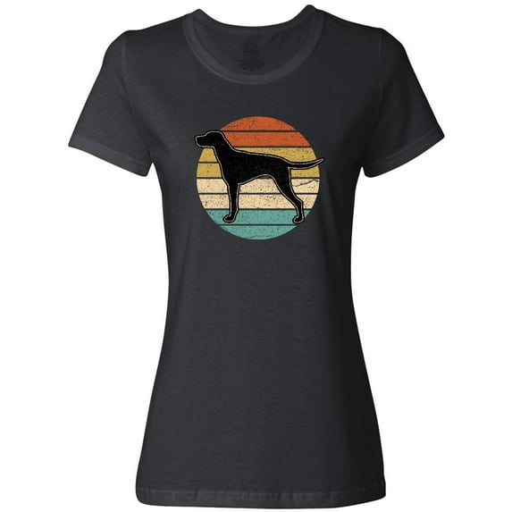Inktastic Vizsla Dog Retro Sunset Women's T-Shirt