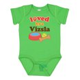 thumbnail image 1 of Inktastic Vizsla Loved by a (Dog Breed) Boys or Girls Baby Bodysuit, 1 of 5