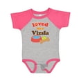 thumbnail image 1 of Inktastic Vizsla Loved by a (Dog Breed) Boys or Girls Baby Bodysuit, 1 of 5