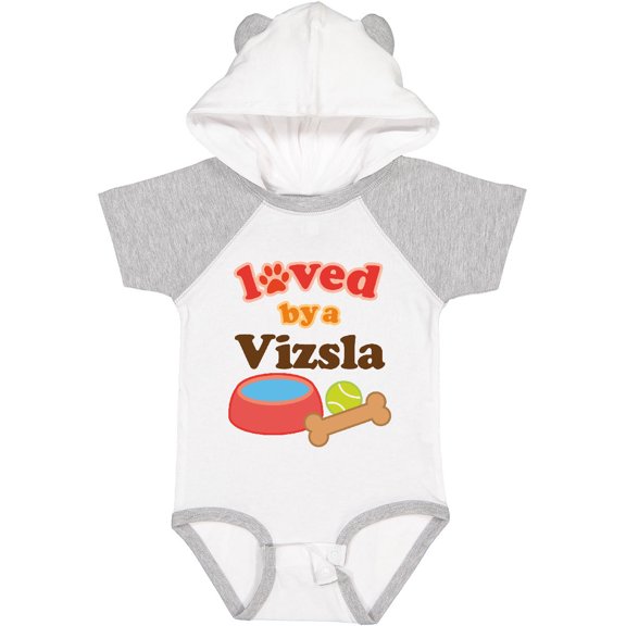 Inktastic Vizsla Loved by a (Dog Breed) Boys or Girls Baby Bodysuit