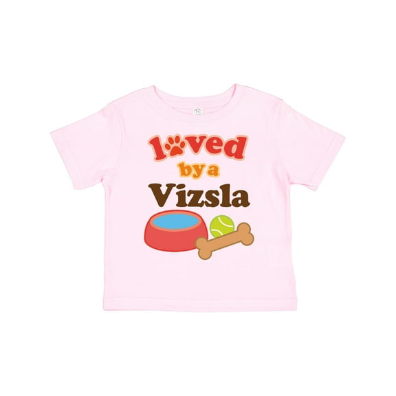 Inktastic Vizsla Loved by a (dog Breed) Boys or Girls Toddler T-Shirt