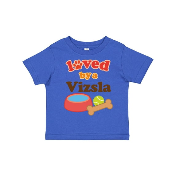 Inktastic Vizsla Loved by a (dog Breed) Boys or Girls Toddler T-Shirt