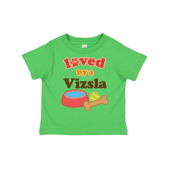 Inktastic Vizsla Loved by a (dog Breed) Boys or Girls Toddler T-Shirt