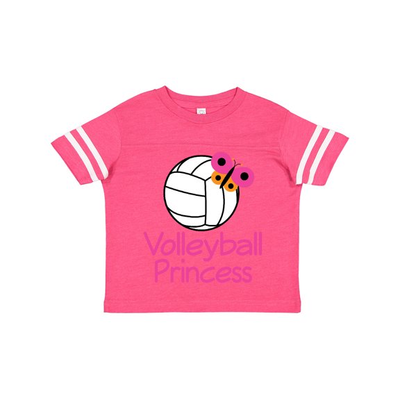 Inktastic Volleyball Butterfly Princess Girls Toddler T-Shirt
