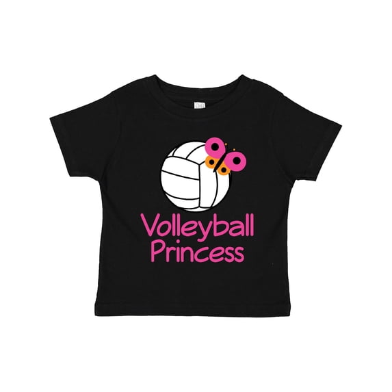 Inktastic Volleyball Butterfly Princess Girls Toddler T-Shirt