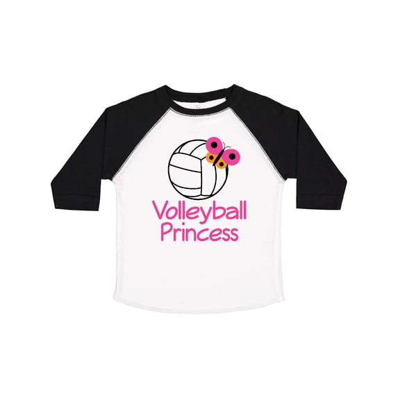 Inktastic Volleyball Butterfly Princess Girls Toddler T-Shirt