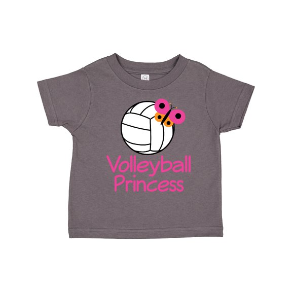 Inktastic Volleyball Butterfly Princess Girls Toddler T-Shirt