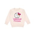 thumbnail image 1 of Inktastic Volleyball Butterfly Princess Toddler Sweatshirt, 1 of 4