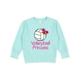 thumbnail image 1 of Inktastic Volleyball Butterfly Princess Toddler Sweatshirt, 1 of 4