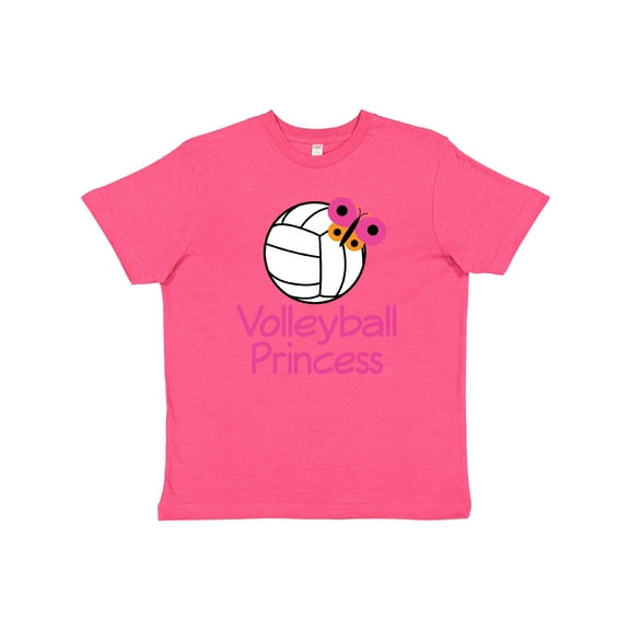 Inktastic Volleyball Butterfly Princess Youth T-Shirt