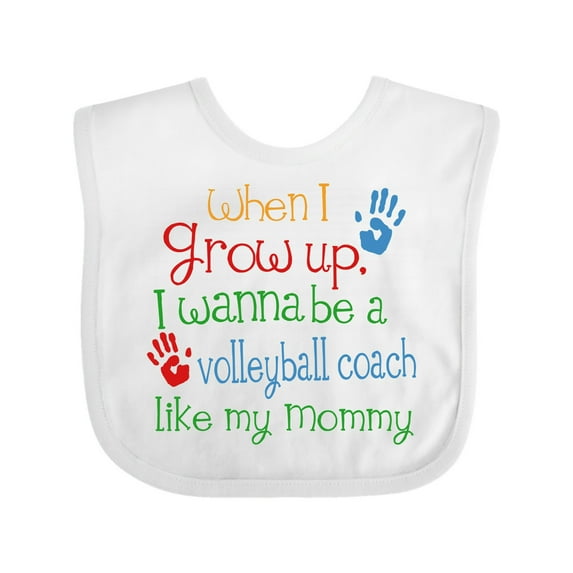 Inktastic Volleyball Coach Like Mommy Boys or Girls Baby Bib