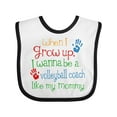 thumbnail image 1 of Inktastic Volleyball Coach Like Mommy Boys or Girls Baby Bib, 1 of 4