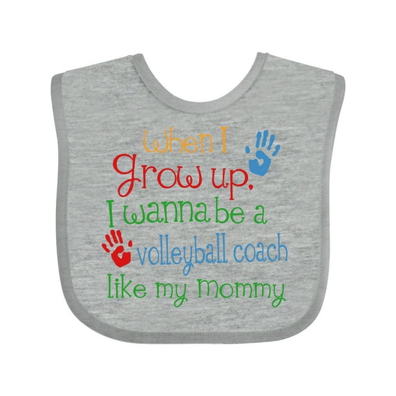 Inktastic Volleyball Coach Like Mommy Boys or Girls Baby Bib