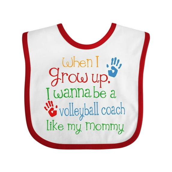 Inktastic Volleyball Coach Like Mommy Boys or Girls Baby Bib