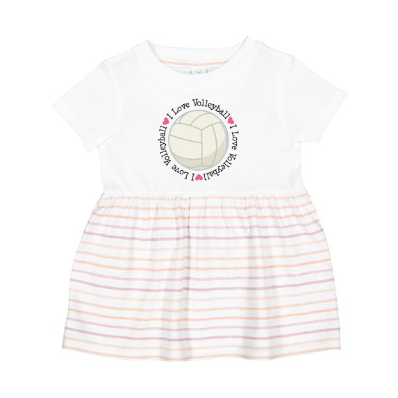 Inktastic Volleyball Gifts for Girls Girls Baby Dress