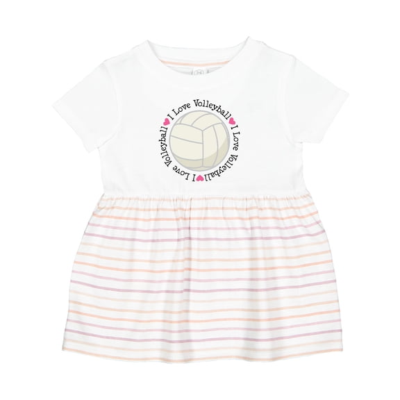 Inktastic Volleyball Gifts for Girls Girls Baby Dress