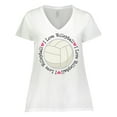 thumbnail image 1 of Inktastic Volleyball Gifts for Girls Women's Plus Size V-Neck T-Shirt, 1 of 5