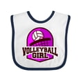 thumbnail image 1 of Inktastic Volleyball Girl Girls Baby Bib, 1 of 4