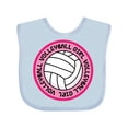 thumbnail image 1 of Inktastic Volleyball Girl Girls Baby Bib, 1 of 4