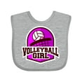 thumbnail image 1 of Inktastic Volleyball Girl Girls Baby Bib, 1 of 4