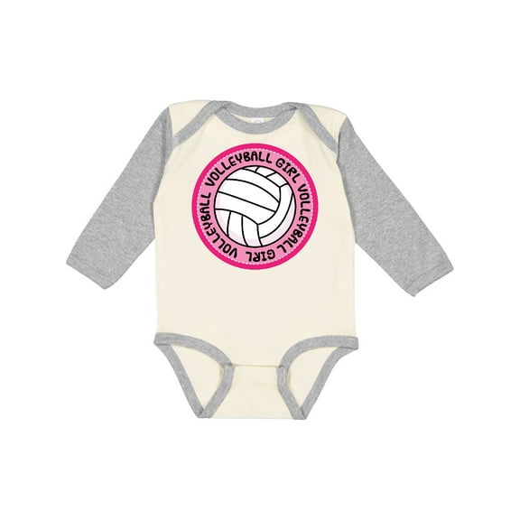 Inktastic Volleyball Girl Girls Long Sleeve Baby Bodysuit