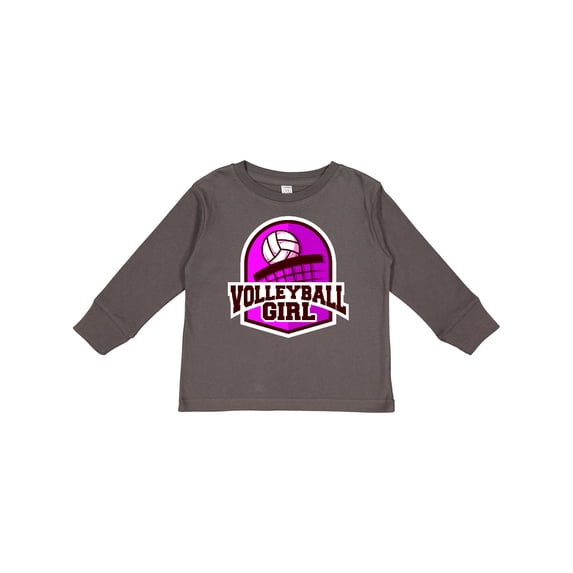 Inktastic Volleyball Girl Girls Long Sleeve Toddler T-Shirt