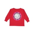 thumbnail image 1 of Inktastic Volleyball Girl Girls Long Sleeve Toddler T-Shirt, 1 of 5
