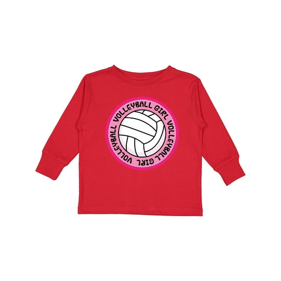 Inktastic Volleyball Girl Girls Long Sleeve Toddler T-Shirt