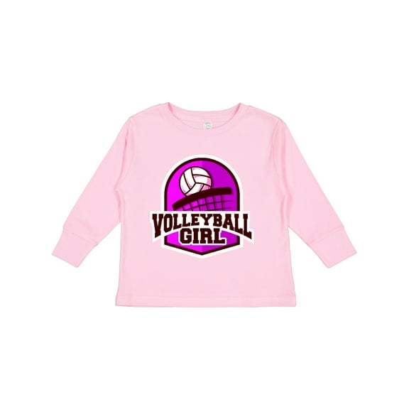 Inktastic Volleyball Girl Girls Long Sleeve Toddler T-Shirt