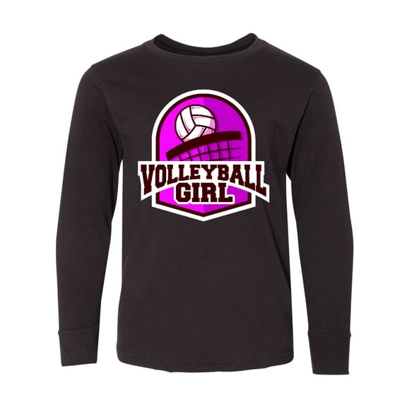 Inktastic Volleyball Girl Long Sleeve Youth T-Shirt