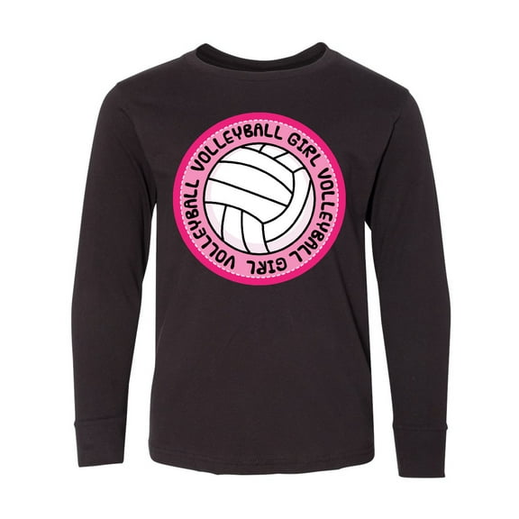 Inktastic Volleyball Girl Long Sleeve Youth T-Shirt