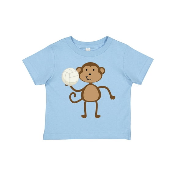 Inktastic Volleyball Monkey Boy Boys Toddler T-Shirt