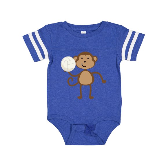 Inktastic Volleyball Monkey Boy Gift Baby Boy Bodysuit