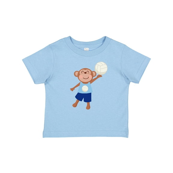 Inktastic Volleyball Player Boys Cute Monkey Boys Baby T-Shirt