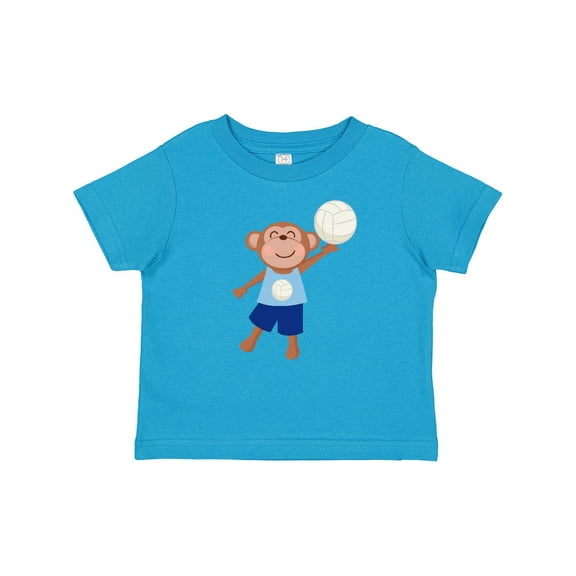 Inktastic Volleyball Player Boys Cute Monkey Boys Baby T-Shirt