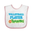 thumbnail image 1 of Inktastic Volleyball Player Kids Boys or Girls Baby Bib, 1 of 4