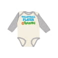 thumbnail image 1 of Inktastic Volleyball Player Kids Boys or Girls Long Sleeve Baby Bodysuit, 1 of 5