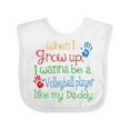 thumbnail image 1 of Inktastic Volleyball Player Like Daddy Boys or Girls Baby Bib, 1 of 4