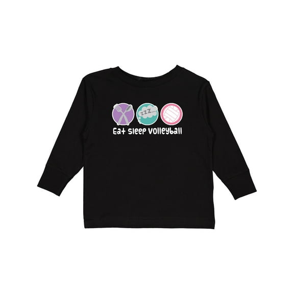 Inktastic Volleyball Player Team Coach Girls Long Sleeve Toddler T-Shirt