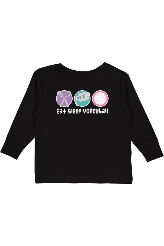 Volleyball Player Team Coach Girls Long Sleeve Toddler T-Shirt