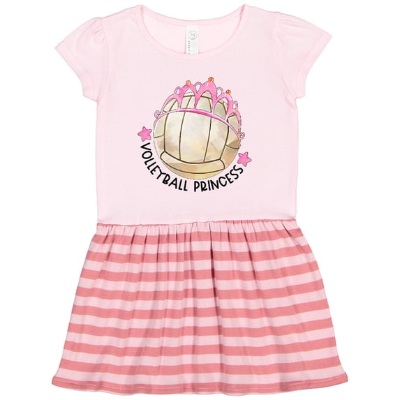 Inktastic Volleyball Princess- Tiara Gift Toddler Girl Dress