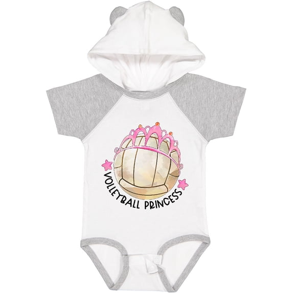 Inktastic Volleyball Princess- Tiara Girls Baby Bodysuit