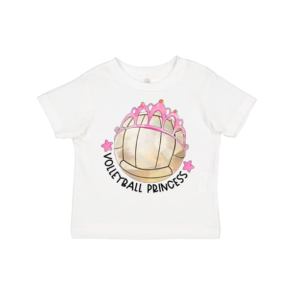Inktastic Volleyball Princess Tiara Girls Toddler T-Shirt