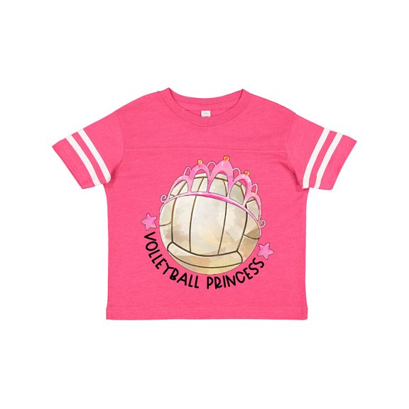 Inktastic Volleyball Princess Tiara Girls Toddler T-Shirt