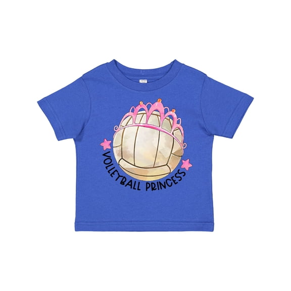 Inktastic Volleyball Princess Tiara Girls Toddler T-Shirt