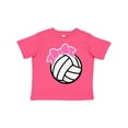 thumbnail image 1 of Inktastic Volleyball with Pink Bow Boys or Girls Toddler T-Shirt, 1 of 5