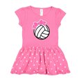 thumbnail image 1 of Inktastic Volleyball with Pink Bow Gift Baby Girl Dress, 1 of 4