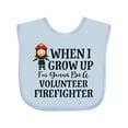 thumbnail image 1 of Inktastic Volunteer Firefighter Future Girls Girls Baby Bib, 1 of 4