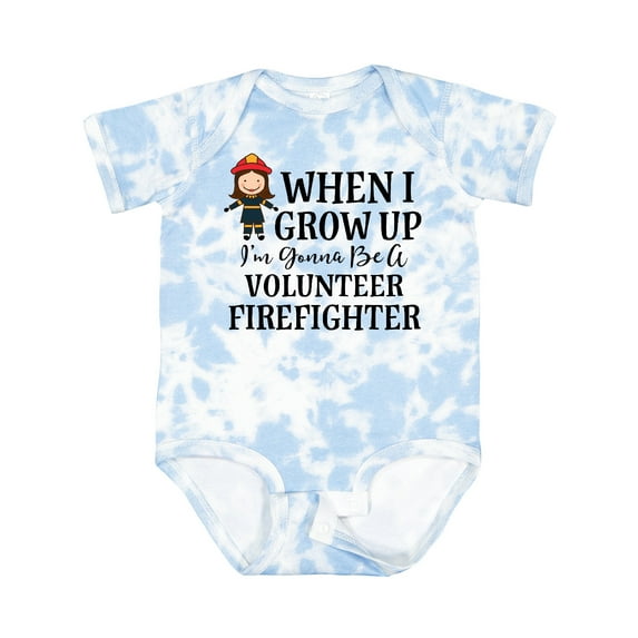 Inktastic Volunteer Firefighter Future Girls Girls Baby Bodysuit